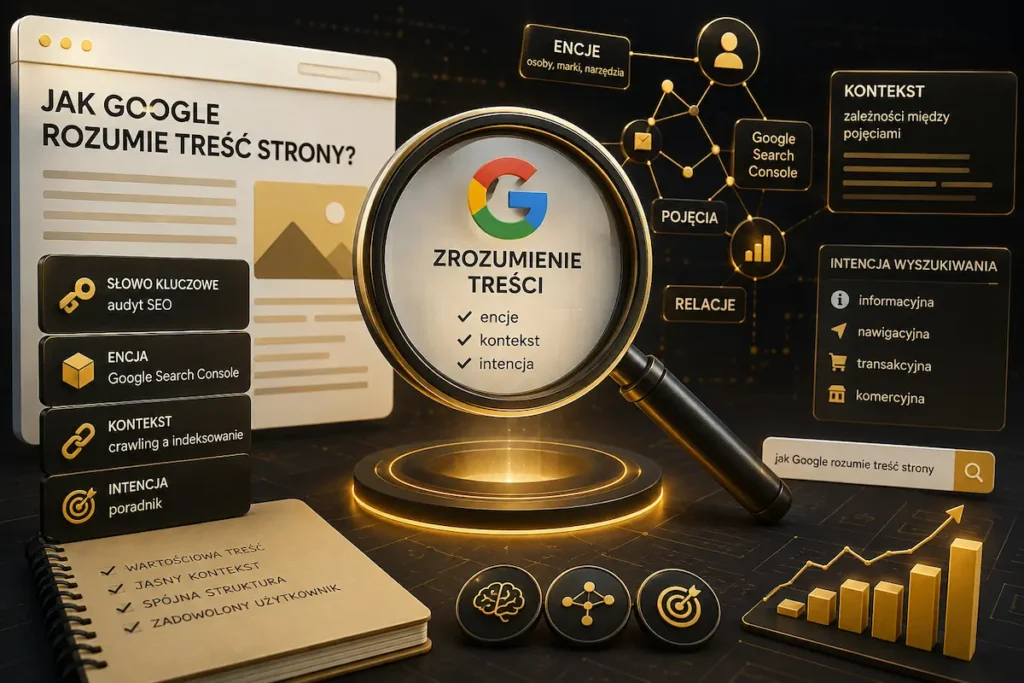 Jak Google rozumie treść strony - encje, kontekst i intencja wyszukiwania