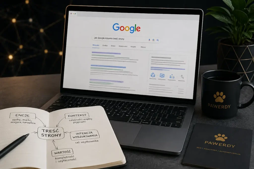 Jak Google rozumie treść strony - encje, kontekst i intencja wyszukiwania
