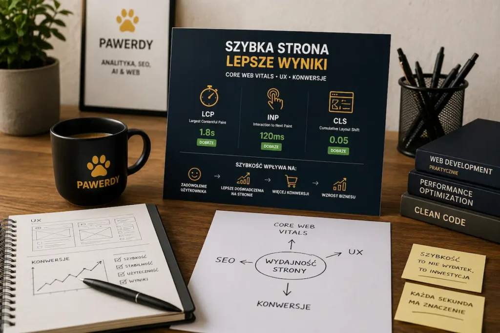 Szybkość strony internetowej - Core Web Vitals, UX i konwersje